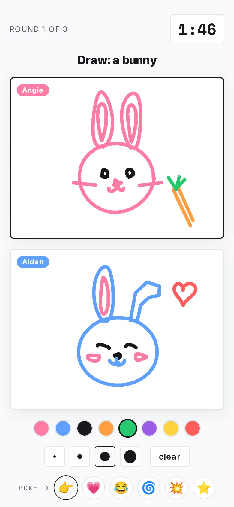 Draw Together on a phone