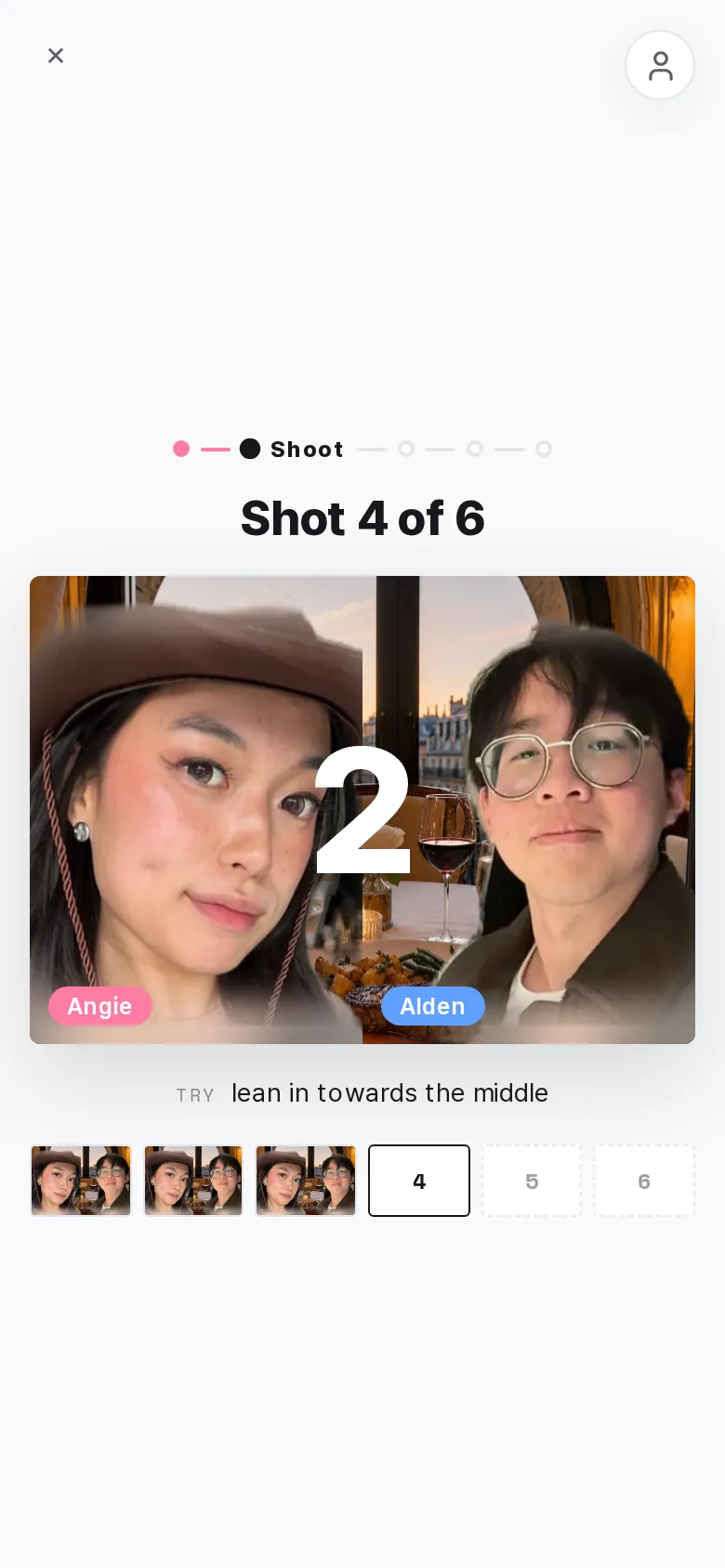 Online Photobooth on a phone