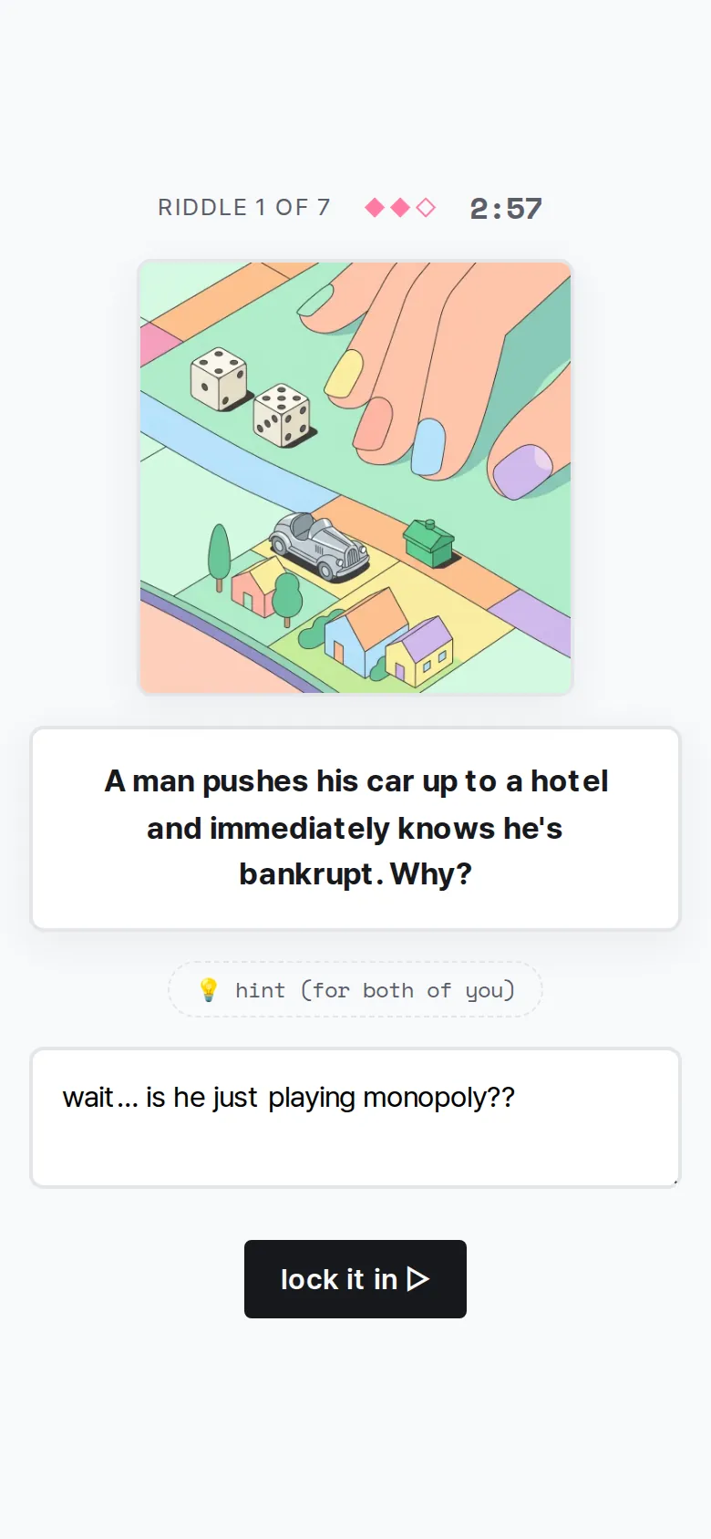 Riddle Night on a phone